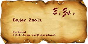 Bajer Zsolt névjegykártya